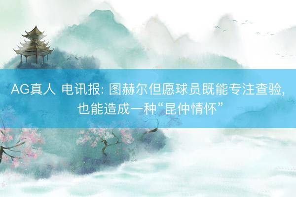 AG真人 电讯报: 图赫尔但愿球员既能专注查验， 也能造成一种“昆仲情怀”