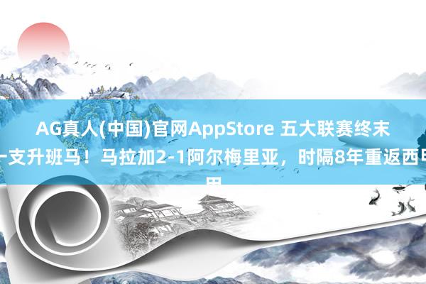 AG真人(中国)官网AppStore 五大联赛终末一支升班马!马拉加2-1阿尔梅里亚,时隔8年重返西甲